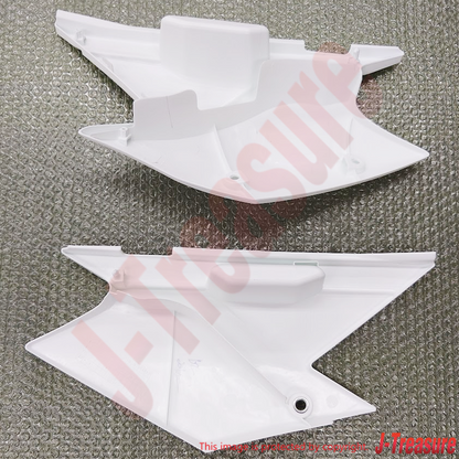 KAWASAKI KLX140 08-24 Genuine Rear Side Cover B.WHITE RH & LH Set OEM