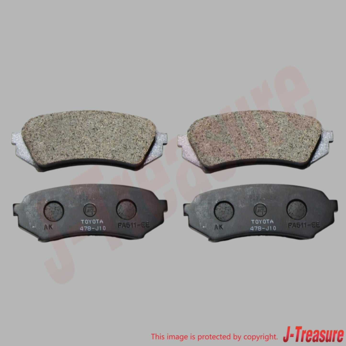 TOYOTA LEXUS LX470 UZJ100 '98-07 Genuine Rear Brake Disc(x2) & Brake Pad Set