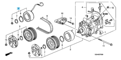 HONDA S2000 AP1 AP2 2000-2009 Genuine A/C Solenoid Coil Set 38924-PCX-006 OEM