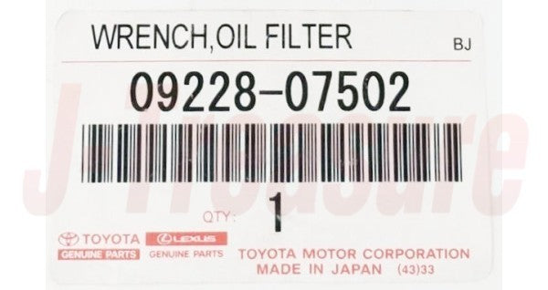 TOYOTA Genuine Oil Filter Removal Tool Wrench 09228-07502 OEM