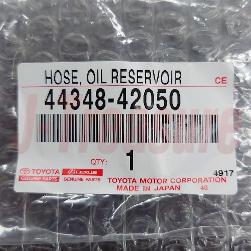 TOYOTA RAV4 ACA2# 2001-2005 Genuine Oil Reservoir To Pump Hose 44348-42050 OEM