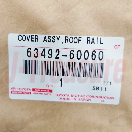 TOYOTA LAND CRUISER UZJ100 02-07 Genuine Roof Rack Leg Cover Fr LH 63492-60060