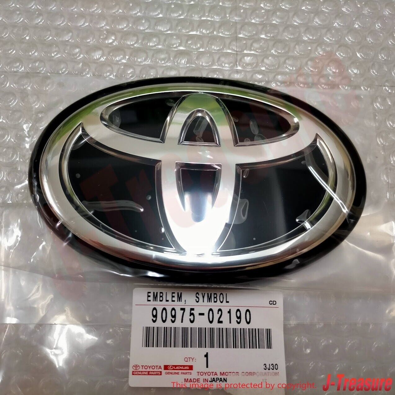 TOYOTA LAND CRUISER GR SPORTS #JA300W Genuine Rear Emblem "TOYOTA Logo" OEM