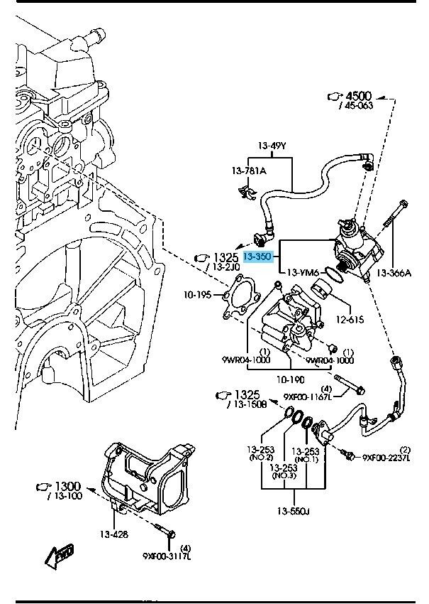 MAZDA CX-7 ER 2007-2012 Genuine High Pressure Fuel Pump L3K9-13-35ZC OEM