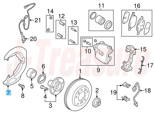 MAZDA MAZDA3 BK BL 08-13 Genuine Front Brake Splash Shield RH BBM2-33-260 OEM