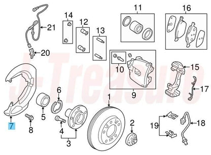 MAZDA MAZDA3 BK BL 08-13 Genuine Front Brake Splash Shield RH BBM2-33-260 OEM