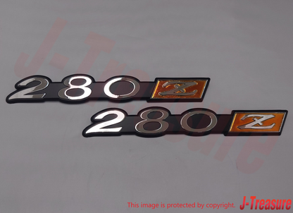 NISSAN 280Z S30 DATSUN Genuine Fender Side Emblem 98811-N4200 x2 Set OEM