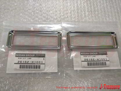 DATSUN 1200 NISSAN B110 B120 SUNNY UTE Genuine Side Flasher Chrome Rims OEM Part