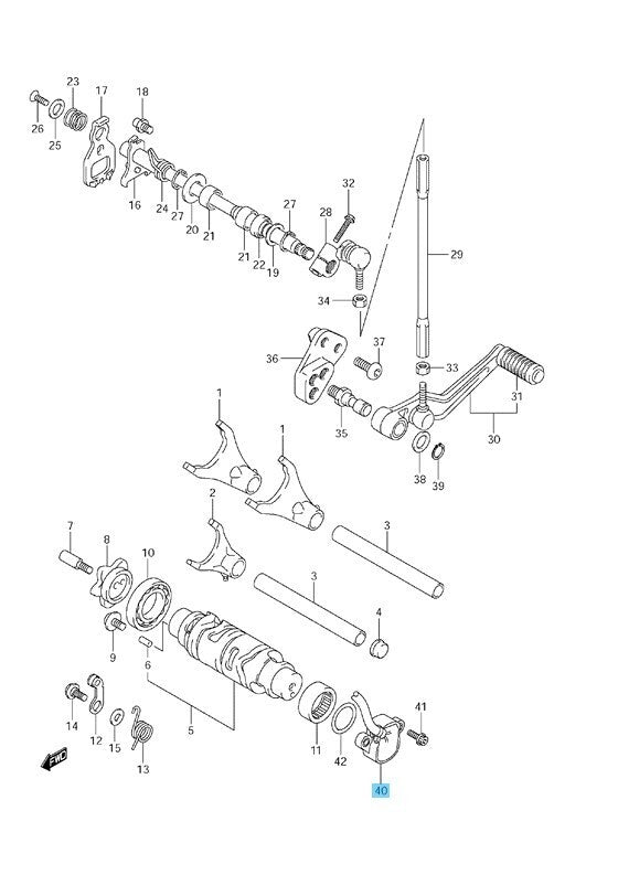 SUZUKI GSX-R1000 13-16 Genuine Gear Position Sensor Assy 37730-14J01 OEM