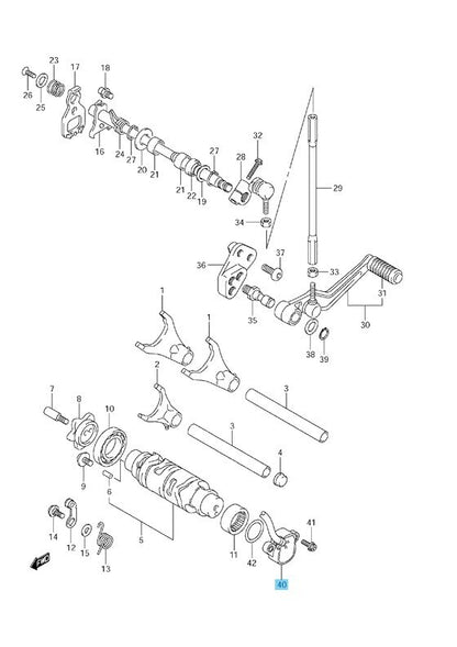 SUZUKI GSX-R1000 13-16 Genuine Gear Position Sensor Assy 37730-14J01 OEM