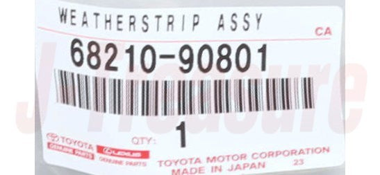 TOYOTA LAND CRUISER FJ40 '81-83 Genuine Fr/Door Glass Weatherstrip Outer LH W/VW