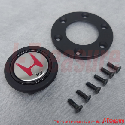 HONDA ACURA NA2 NSX-R Genuine Horn Button Switch & Ring & 6pcs Screws Set OEN