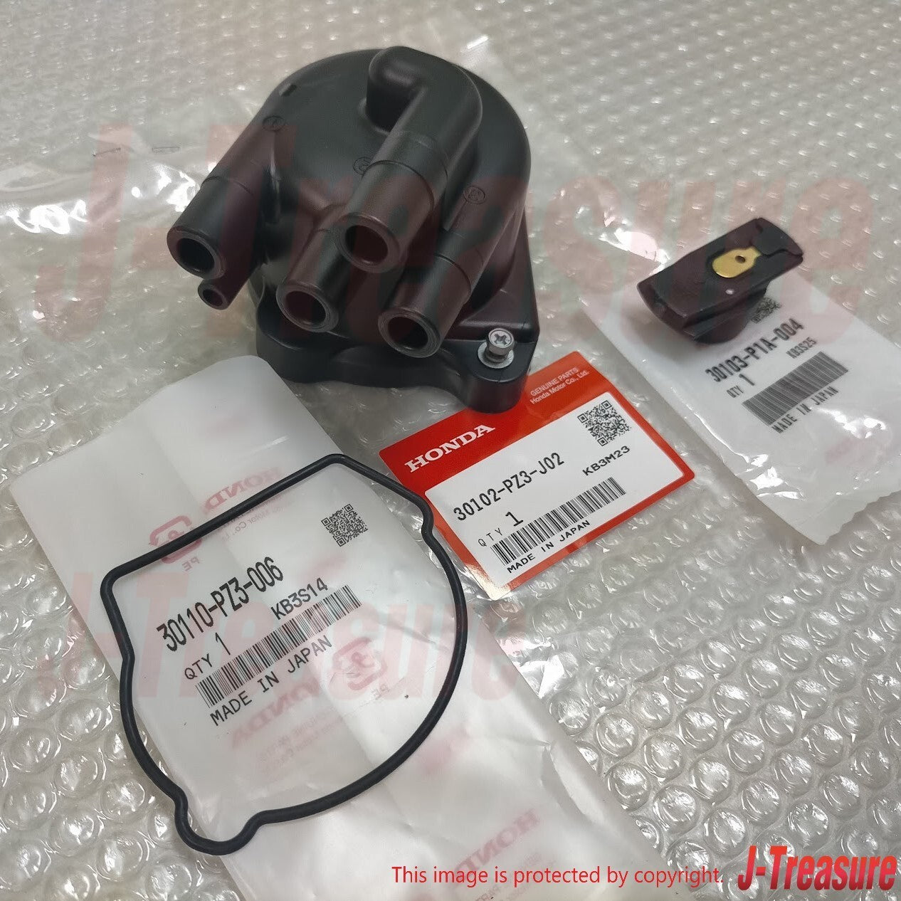 HONDA ACTY TRUCK HA1 HA2 HA3 HA4 Genuine Distributor Cap & Rotor & Packing OEM