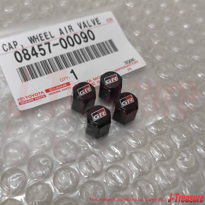 TOYOTA Genuine GAZOO RACING GR SPORT Tire Air Valve Cap 4pcs Set 08457-00090 OEM
