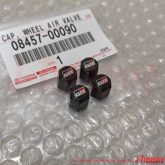 TOYOTA Genuine GAZOO RACING GR SPORT Tire Air Valve Cap 4pcs Set 08457-00090 OEM