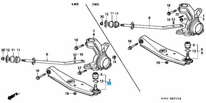 HONDA ACTY VAN & TRUCK HH2 HA2 Genuine Front Suspension Arm LH 51360-SJ7-003 OEM