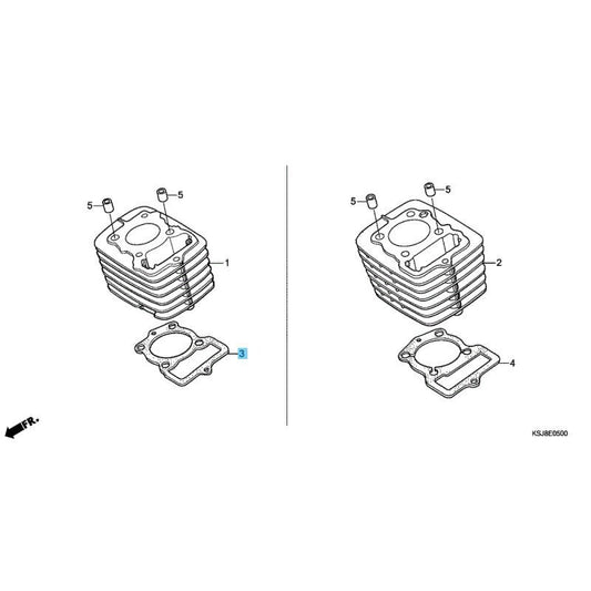 HONDA CRF80F 2004-2009 2011-2013 Genuine Cylinder Gasket 12191-GN1-732 OEM