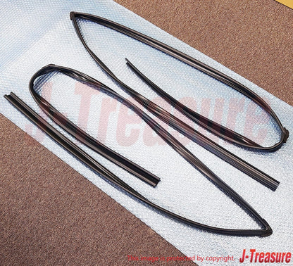 TOYOTA LAND CRUISER UZJ100 '98-07 Genuine Front Door Glass Run RH & LH Set OEM