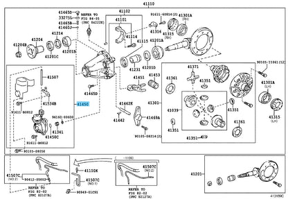 TOYOTA 4RUNNER GRN285 10-24 Genuine Differential Lock Shift Actuator 41450-35041