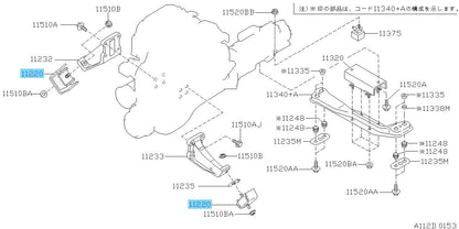 NISSAN SKYLINE R34 GT-R Genuine Engine Mounting F/Insulator 11220-AA400 x2 Set