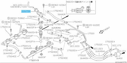NISSAN 300ZX Z32 89-96 Genuine Fuel Pressure Gas Injection Damper 22675-10Y00