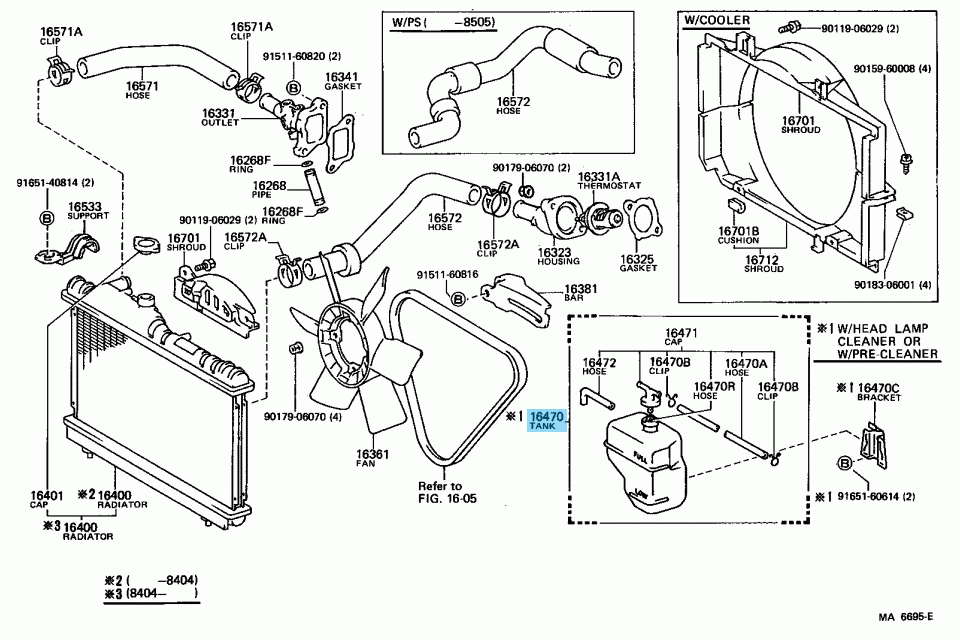 TOYOTA LEVIN TRUENO AE86 Genuine Radiator Overflow Coolant Reserve Tank Assy OEM