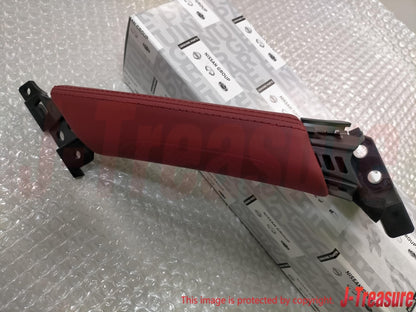 NISSAN R35 GT-R Black Edition Genuine Red Leather Door Pull Handle RH & LH Set