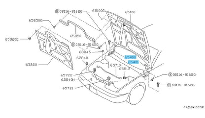 NISSAN 240SX S13 1989-1993 Genuine Hood Hinge Assembly RH & LH set OEM