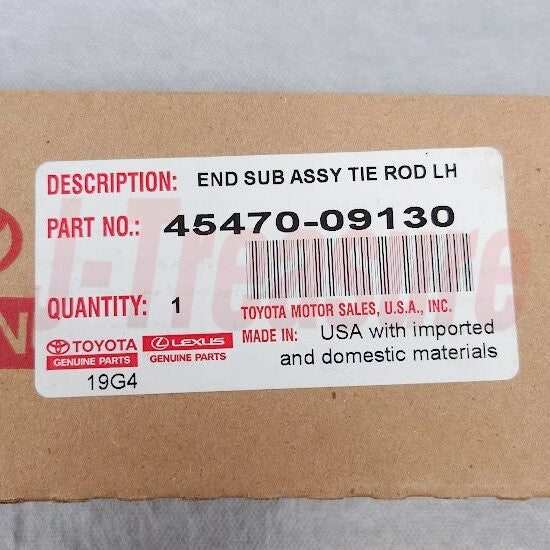 TOYOTA SIENNA GSL30 GSL33 GSL35 11-20 Genuine Tie Rod Assy RH & LH Set OEM