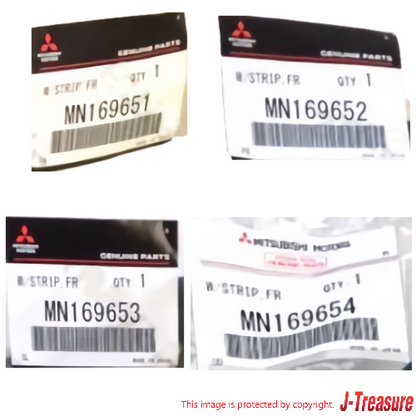 MITSUBISHI LANCER Evo 8 CT9A 03-07 Genuine Door Inner Weatherstrip F/R L & R/R L