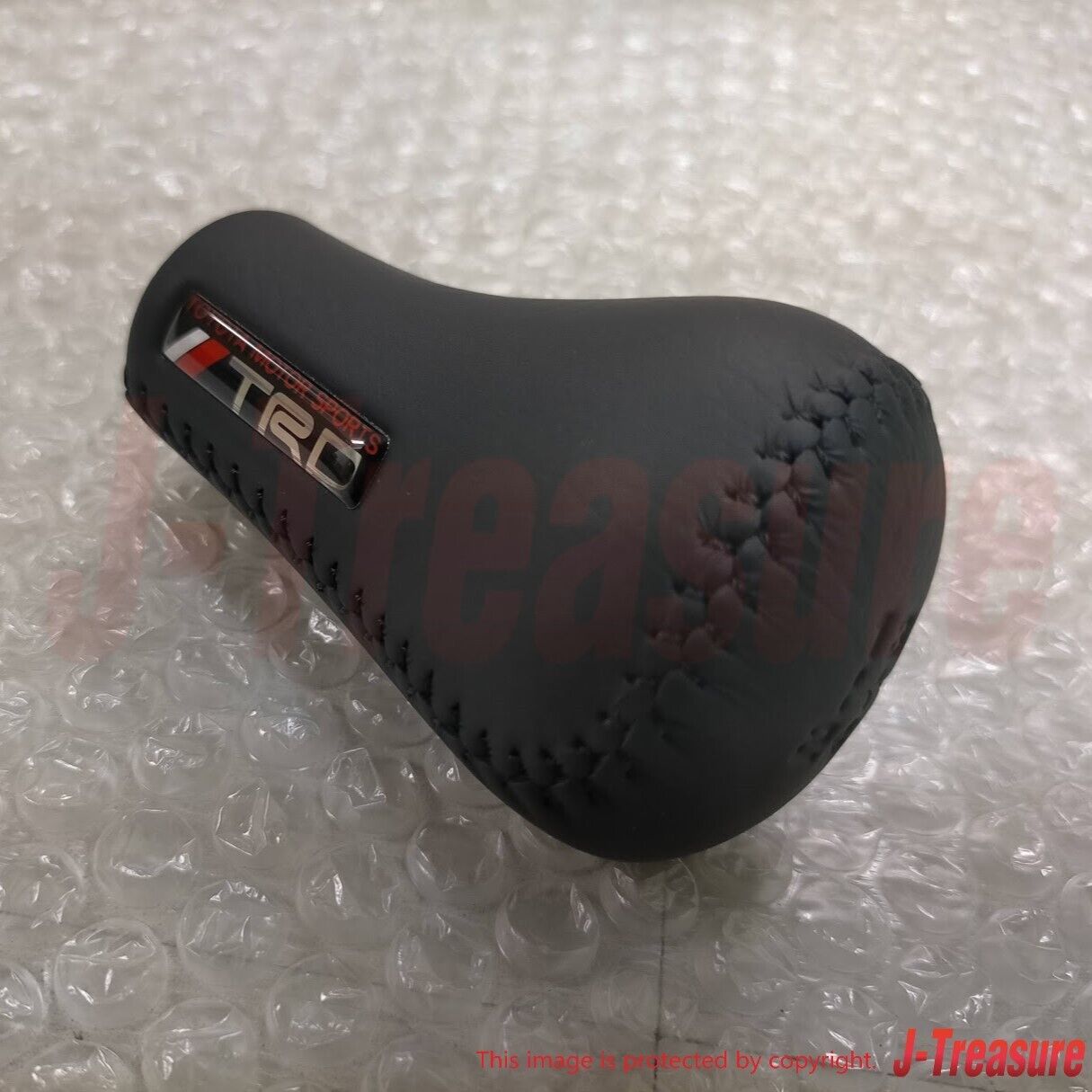 TOYOTA TRD Shift Knob M12 x 1.25 Leather Wrapped 5-Speed Black MS204-00004 OEM