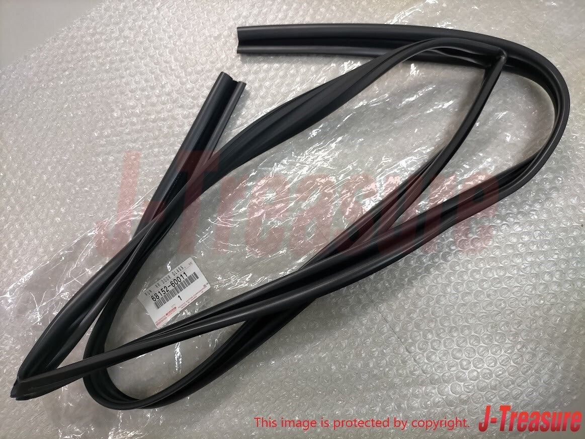 TOYOTA LAND CRUISER LEXUS LX450 91-97 Genuine Rear Door Glass Run RH LH Set OEM