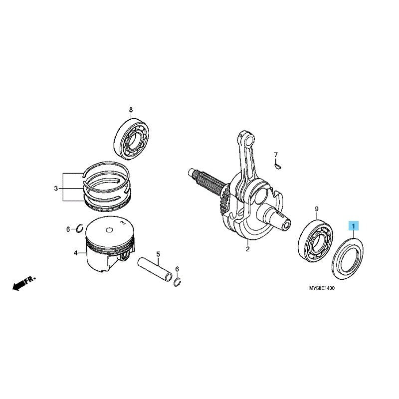 HONDA XR650L '93-25 Genuine Crankshaft Main Bearing Plate 11215-MN9-000 OEM