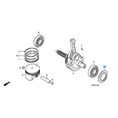 HONDA XR650L '93-25 Genuine Crankshaft Main Bearing Plate 11215-MN9-000 OEM