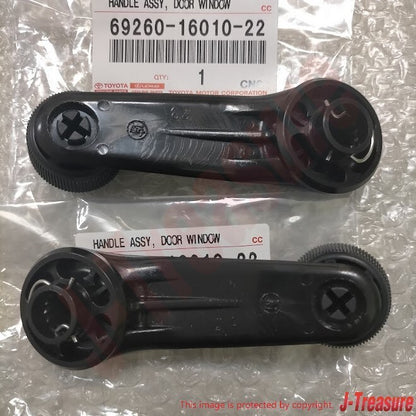 TOYOTA LAND CRUISER FJ40 BJ40 75-84 Genuine Window Regulator Crank Handle x2 Set