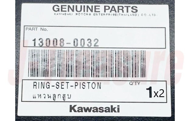 KAWASAKI NINJA 250R EX250J 2008-2012 Genuine Piston Ring Set 13008-0032 x2 Sets