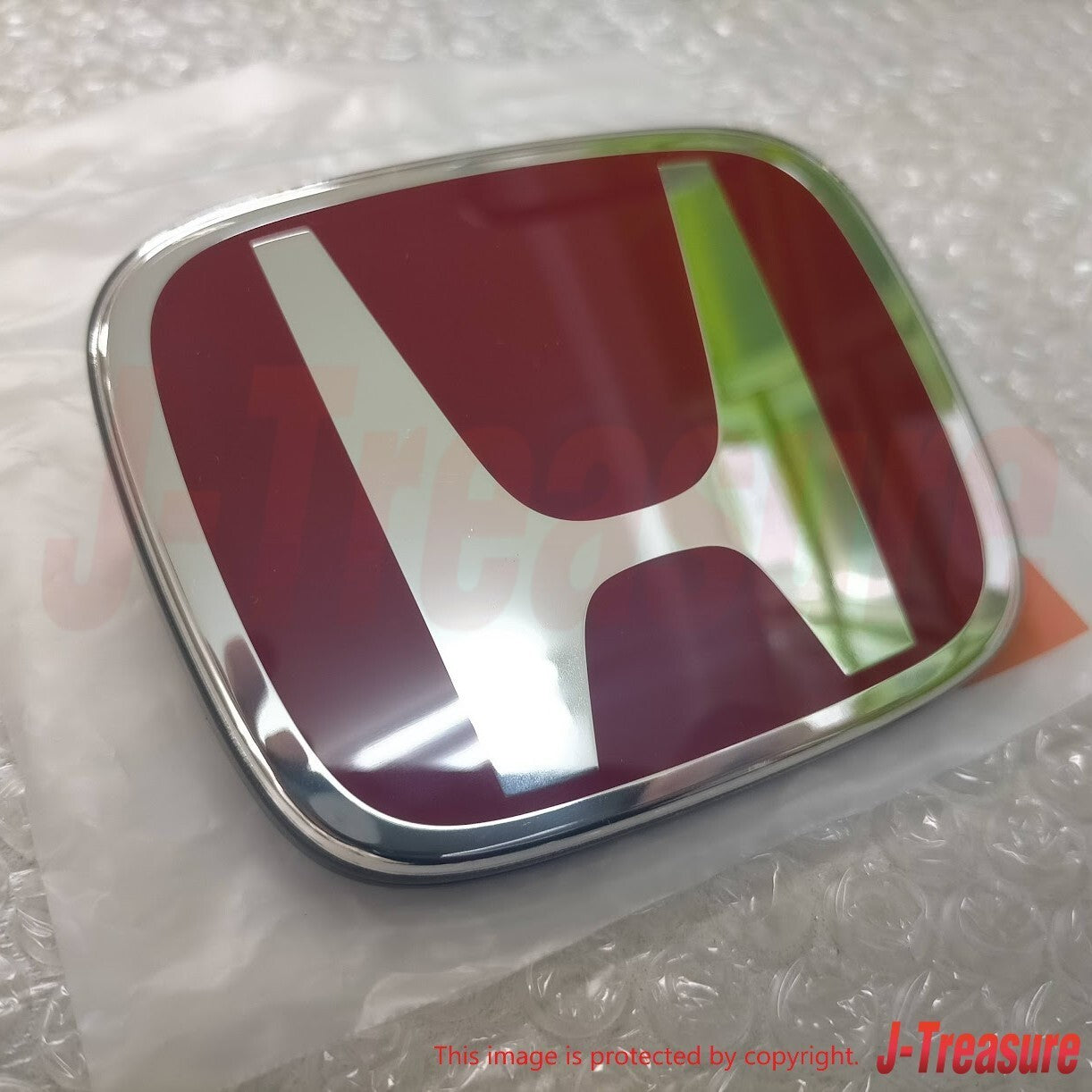 HONDA CIVIC TYPE-R FD2 07-11 Genuine Front & Rear Black Base Red Emblem Set OEM