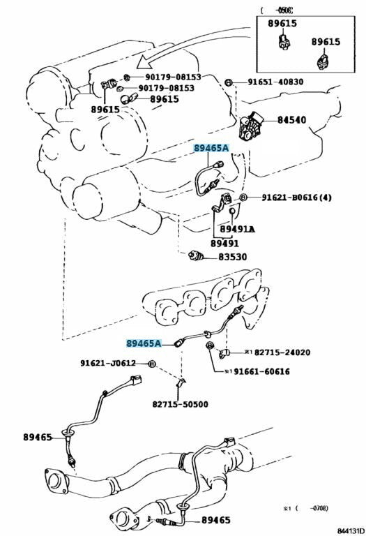 TOYOTA CELSIOR CROWN SOARER LEXUS GS LS SC Genuine Oxygen Sensor 89465-50130 OEM