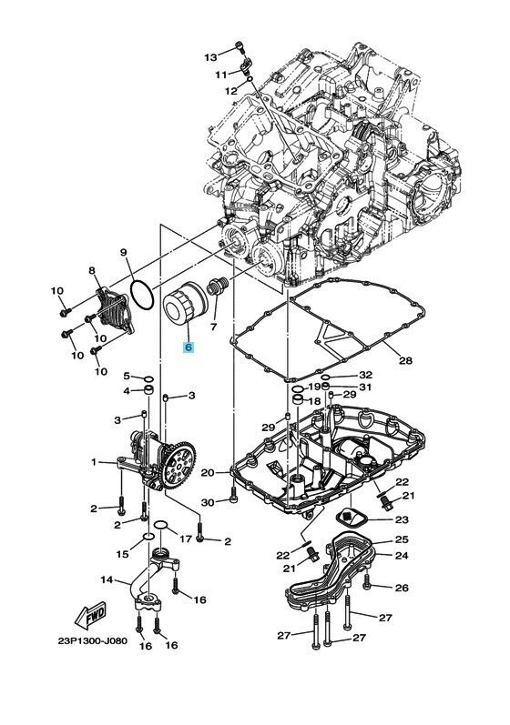 YAMAHA SUPER TENERE XT1200Z 2017 Genuine Oil Cleaner Element Assy 5GH-13440-60