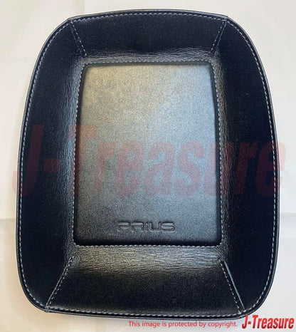 TOYOTA PRIUS ZVW50 ZVW51 ZVW55 Genuine Leather Center Console Tray Black OEM