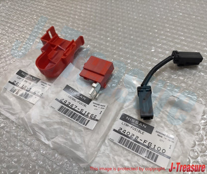 NISSAN SKYLINE BNR32 Genuine Cover Battery Terminal Fusible Cap Link Set OEM