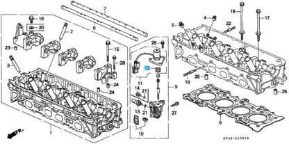 HONDA ACCORD 94-97 Genuine Spool Valve Filter & Solenoid Base Gasket set OEM