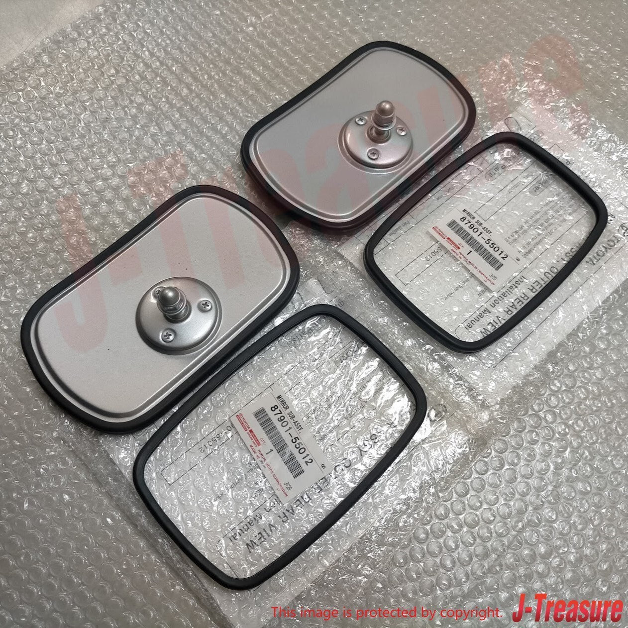 TOYOTA LAND CRUISER BJ40 FJ40 HJ45 Genuine Convex Mirror x2 Set 87901-55012 OEM