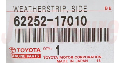 TOYOTA MR2 Spyder ZZW30 00-02 Genuine Side Window Weatherstrip RH 62252-17010