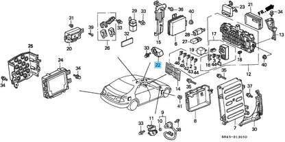 HONDA CR-V RD1 1997-2001 Genuine Main Relay Assy 39400-S10-003 OEM