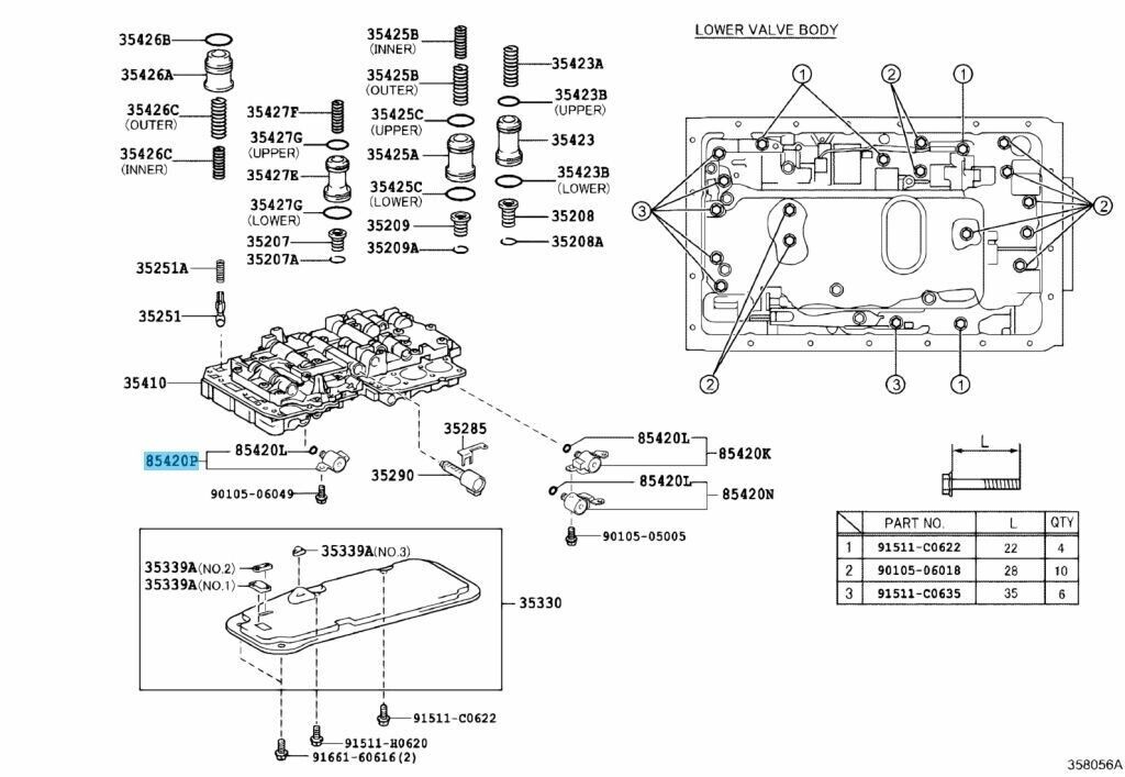 TOYOTA LAND CRUISER LEXUS LX470 Genuine Transmission Solenoid 35250-50030 OEM