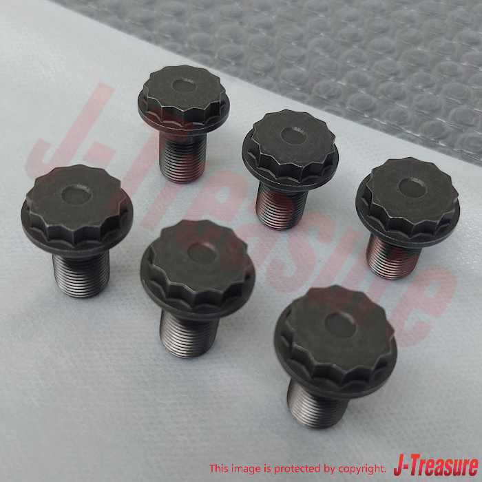 HONDA VEZEL HYBRID RU3 RU4 Genuine Flywheel Bolt 12mm 90011-PM0-000 x6 Set OEM