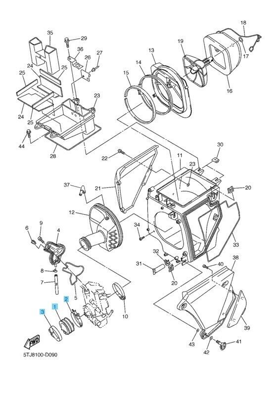 YAMAHA WR450F 2005-2006 Genuine Hose Clamp x2 & Carburetor 3 Joint Set OEM