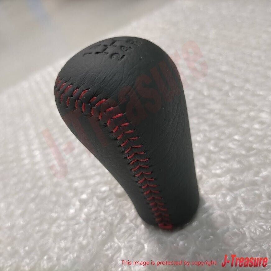 MAZDA RX-7 FD3S SPIRIT R Genuine Shifter Shift Change Knob Leather Red Stitch