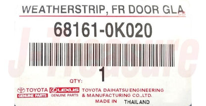 TOYOTA HILUX TGN15 Genuine Fr/Door Glass Weatherstrip Outer RH & LH Set OEM